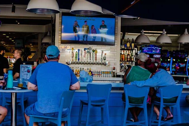 Guests at the Waves Bar
