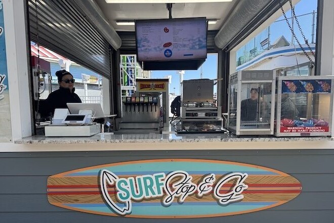 Surf Stop & Go counter on Casino Pier